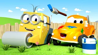 Steve on Käsilane - Tom-i värvikoda Autolinnas 🎨 Traktori Multikas