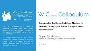 Demographic Resilience: Building a Platform for Ukraine's Demographic Future during Post-War Re....