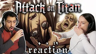 Attack on Titan 4x19 REACTION! | "Two Brothers"