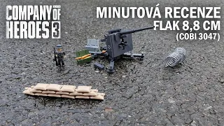 Německý protiletadlový Flak 8,8 cm - Minutová recenze (COBI 3047)