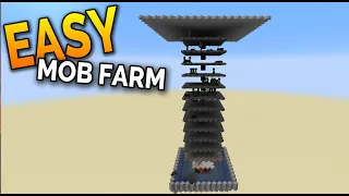 EASY MOB FARM Minecraft 1.15+ (Tutorial) - Minecraft 1.16 Compatible