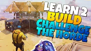 BEST Challenge The Horde DEFENSE BUILD! | Learn 2 Build | Fortnite Save The World