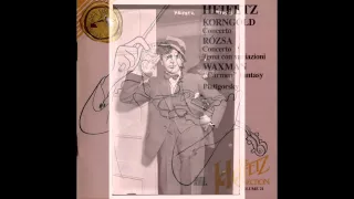 Korngold Violin Concerto in D, Op. 35 | Heifetz / Wallenstein LA Philharmonic