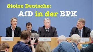 AfD: Alice Weidel, Alexander Gauland, Jörg Meuthen in der BPK - Komplett vom 8. Mai 2017