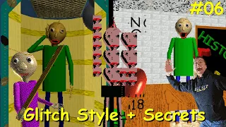 New Secret Endings - Baldi's Basics Classic Remastered #06 (Glitch Style + All codes +  Secrets)