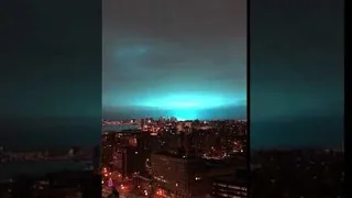 NYC Explosion Turns Sky Blue Hue || ViralHog