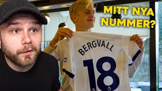 Reagerar på Lucas Bergvall första dag i Tottenham!
