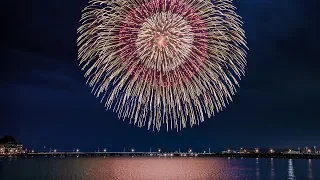 [ 4K ] 湘南の空に咲く直径500mの大輪！ ふじさわ江の島花火大会 2018 / Fujisawa Enoshima Fireworks 2018 / shot on Samsung NX1