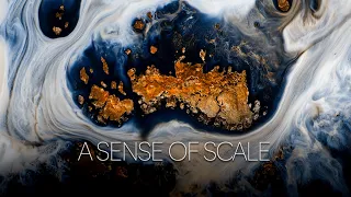 A SENSE OF SCALE - REMINISCENCE  / 8K HDR FLUID LANDSCAPES ON PAPER