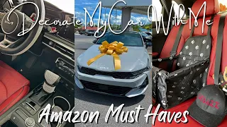 DECORATE MY NEW CAR WITH ME + Amazon Must Haves | Kia K5