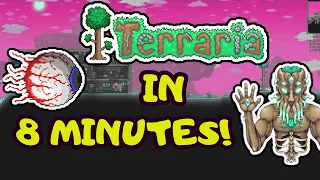 ALL OF TERRARIA IN 8 MINS! Terraria Progression Guide! Step by Step Guide for Beginners 2020!