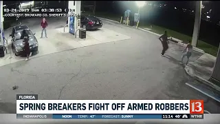 Spring Breakers Fight off Armed Robbers