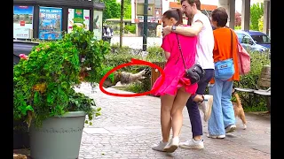 BUSHMAN PRANK: SCARING PEOPLE IN MY NEW STREET #funny#fun#jokes#comedy