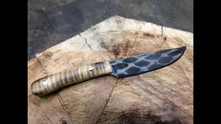 Blacksmithing - San Mai-ish Knife - Expanded Steel Over High Carbon - Full Video