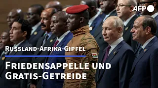 Russland-Afrika-Gipfel: Gratis-Getreide und Friedensappelle | AFP