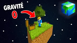 J'ai survécu 24H sur un SkyBlock dans l'ESPACE !