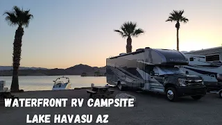 Waterfront RV campsite on Lake Havasu, AZ