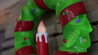Mr. Christmas LED Blow Mold Wreath with Timer