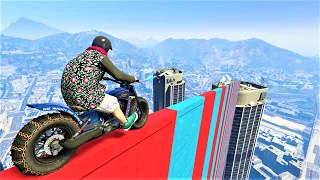 DeathBike Parkour Risky Balance road - GTA 5