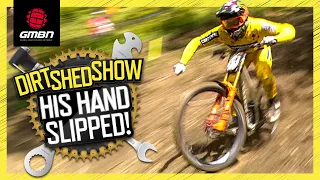 "Craziest MTB Crash Caught Live!" | Dirt Shed Show 443