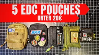 Top 5 EDC Pouch für unter 20€ | günstige EDC Ausrüstung