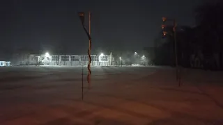 И снова снежная ночь. Улица Руднева, от ДК до Ильича в ночь на 24.11.2021. Хабаровск.
