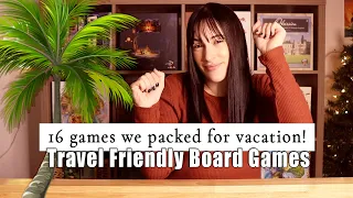 16 games I packed for our vacation! | TRAVEL FRIENDLY BOARD GAMES