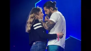 MALUMA BESA UNA FAN/Kisses a Fan - 2018 F.A.M.E Tour | EagleBank Arena, Washington DC