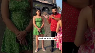 Jealous Wife 🙈 Cute Expression❤️ @SwatiMonga #jealousy #possessive #couplegoals #rajatswati #viral