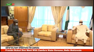 Presido Buhari Don Meet With Zamfara State Govunor, Bello Mattawale