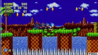 Sonic Mania Green Hill Act 1 - 40 seconds