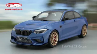 ck-modelcars-video: BMW M2 CS Coupe 2020 Misano blau metallic GT-Spirit
