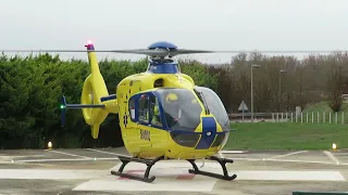 Décollage A Bourges de Hélicoptère du SAMU 36