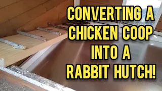 Converting a Chicken Coop Into a Rabbit Hutch - Ann's Tiny Life