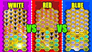 🤔What Hive Color is the Best [Red VS Blue VS White].. | Bee Swarm Simulator Roblox