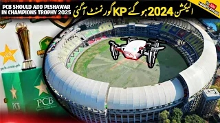 PCB add Peshawar Cricket Stadium Arbab Niaz in Champions Trophy 🏆 2025 as well Latest Drone Updates