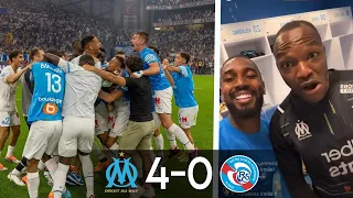 La JOIE dans le VESTIAIRE marseillais après la qualification en LDC 😍😂 • HD