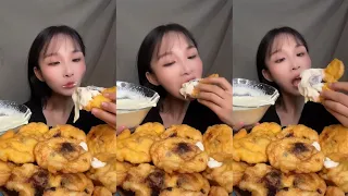 ASMR MUKBANG Deep-fried desserts EATING SHOW|소리좋은 러가지 음식 먹방 모음이 팅쇼 리얼 사운드|大食い