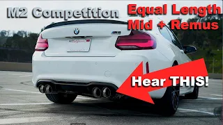 BMW M2 Competition Exhaust UPGRADE: Active Autowerke EL midpipe + Remus Race