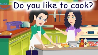 Basic Cooking Verbs for Beginners | Learn English Conversation: Do you like to cook?