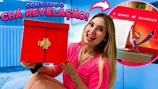 MOSTREI O CONVITE DO CHA REVELAÇÃO!!