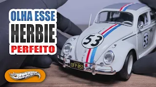 Hot Wheels 1:18 - Volkswagen Fusca "The Love Bug" (1963) -  Se Meu Fusca Falasse