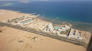 Anflug und Landung in Hurghada/Ägypten