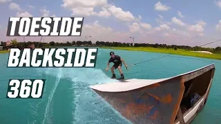 TOESIDE BACKSIDE 360 - HOW TO - WAKEBOARDING - KICKER - CABLE
