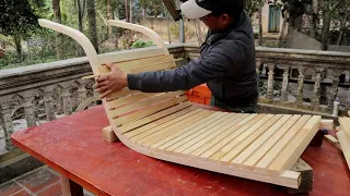 Amazing Ingenious And Creative Woodworking Design // How To Build The Perfect Relaxing Couch