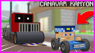 CANAVAR KAMYON, ŞEHİRDEKİLERİ EZİYOR! 😱 - Minecraft