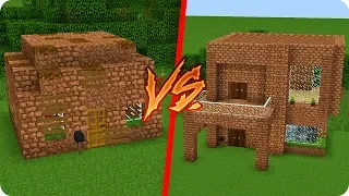 CASA DE TIERRA NOOB VS CASA DE TIERRA PRO EN MINECRAFT 😱