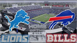 MADDEN NFL 24-25 Season - Detroit LIONS vs Buffalo BILLS - Franchise - Gameplay - Simulation - Wk 3