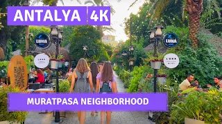 Antalya 2022 Muratpasa 3 August Walking Tour|4k UHD 60fps