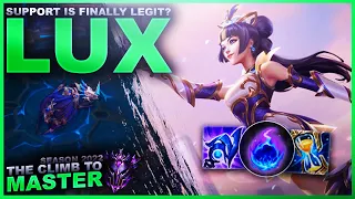 DO I THINK LUX SUPPORT IS FINALLY LEGIT? - Climb to Master | League of Legends